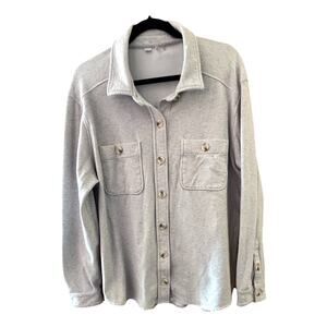 Travis Matthew’s Women’s Heather Gray Shacket Sz XL Golf Athleasure Activewear